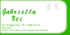 gabriella uti business card